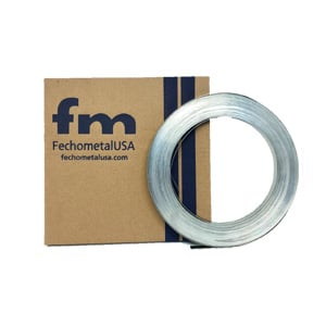 FTA2305635035N: 1/4 inch x 100 ft. x 0.020 Roll 304 Stainless Steel Banding